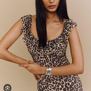Reformation Leopard Tripoli Dress size 12